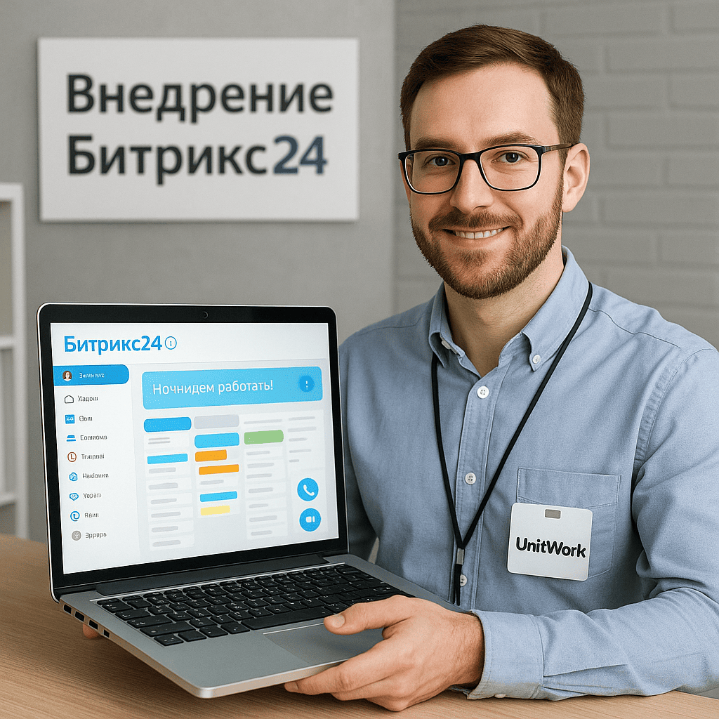 Специалист Unit Work настраивает Битрикс24
